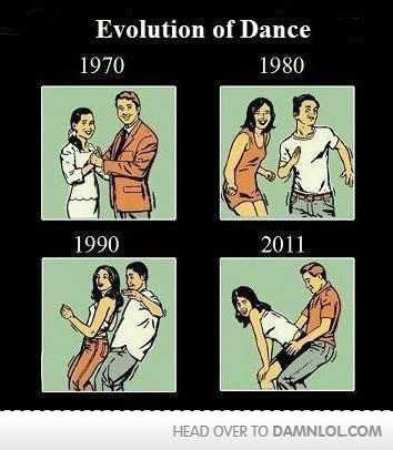 evolution of dance - meme