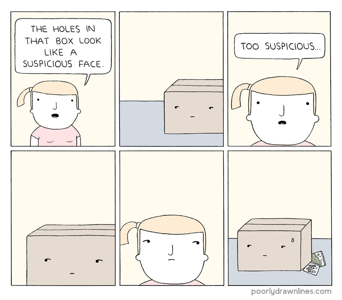 Suspicious box - meme