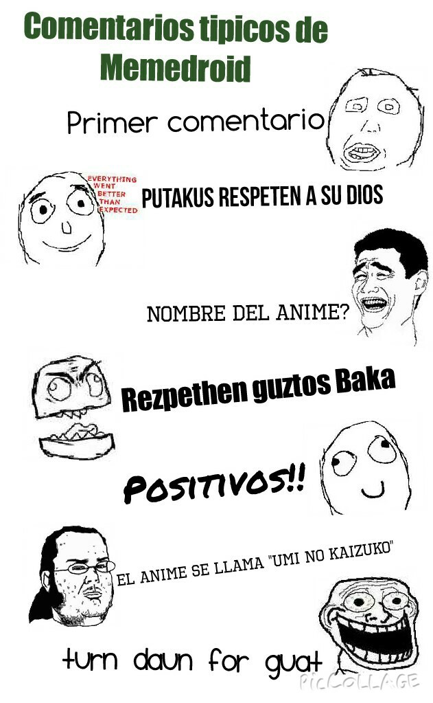 Tipicos Comentarios Meme Subido Por Kevinnponce Memedroid 