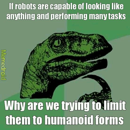 Why not have a robot with multiple arms and legs - meme