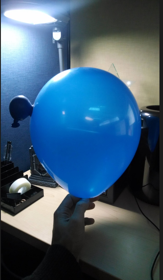 This balloon has a parasitic twin - meme