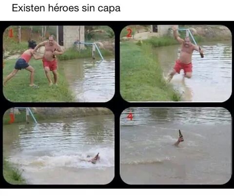 Todo un héroe - meme