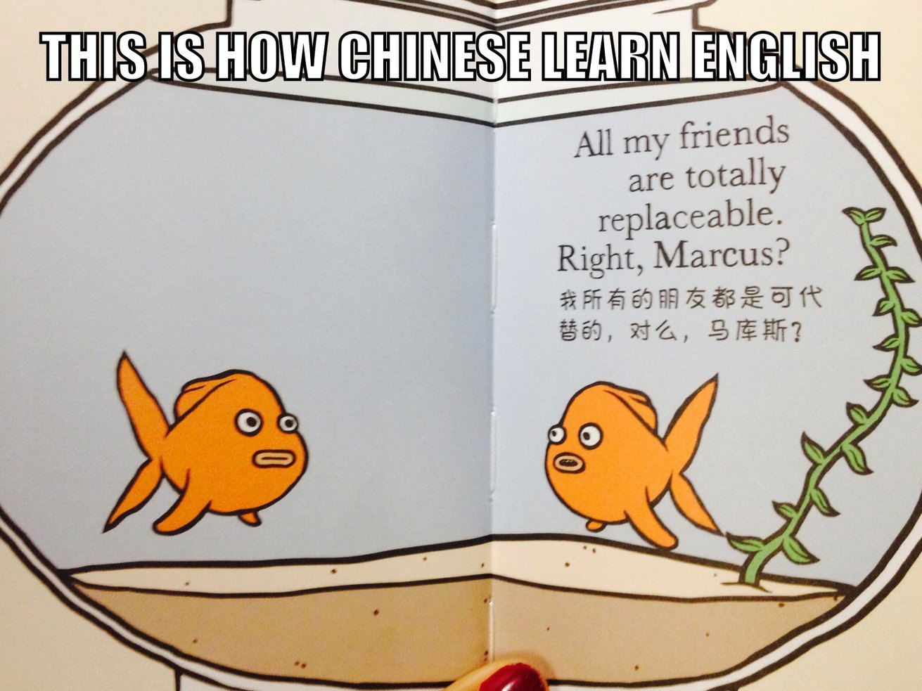 How Chinese learn English - meme