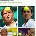 Telekinesis is the key to a strong tennis game