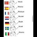 Musica en diferentes idiomas