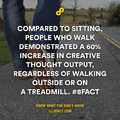 compared to sitting