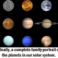 Solar system family portrait