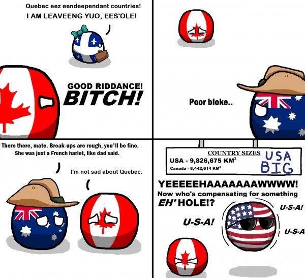 Canada > USA - meme