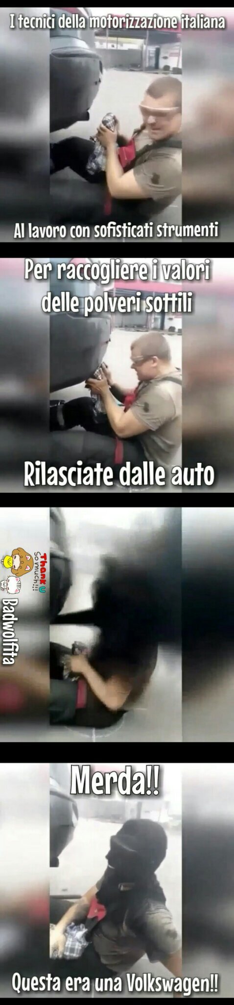 Al via i controlli approfonditi su tutte le auto diesel circolanti in Italia - meme