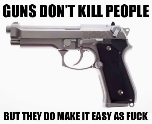 Guns don't kill people - meme