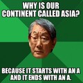 Asian school logic.