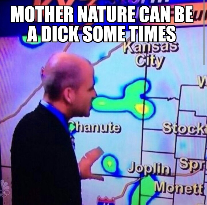 Poor weather man - meme