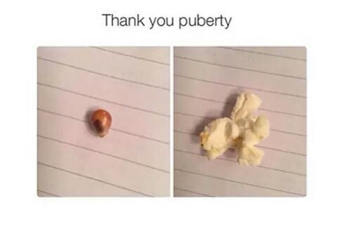 Puberty can do wonders - meme