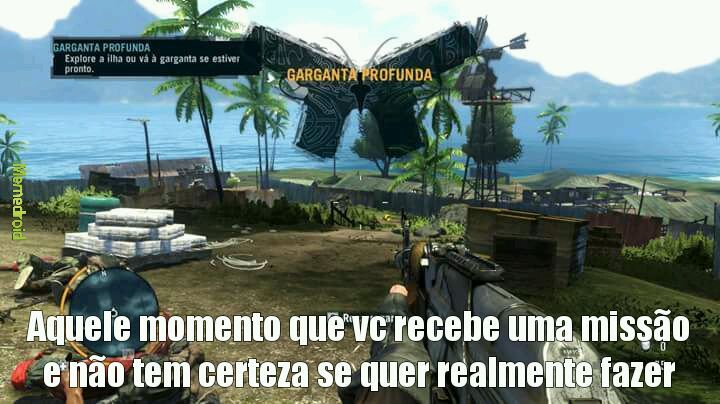 Far Cry 3 tem umas missões bem difíceis - meme