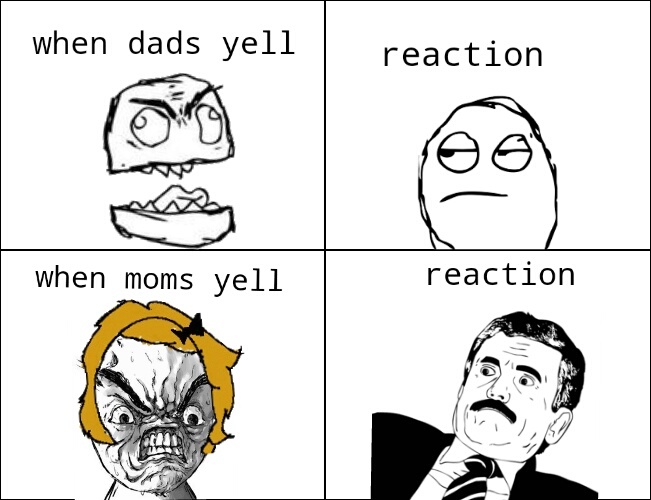 Moms are scary - meme