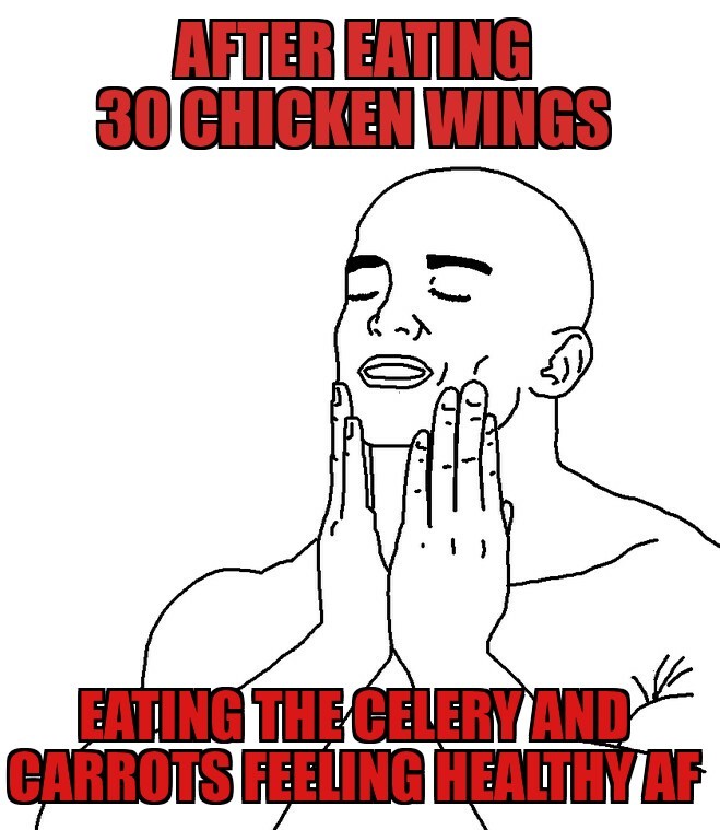 Aint no thang but a chicken wang - meme