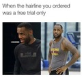 Last comment is LeBron's hairline