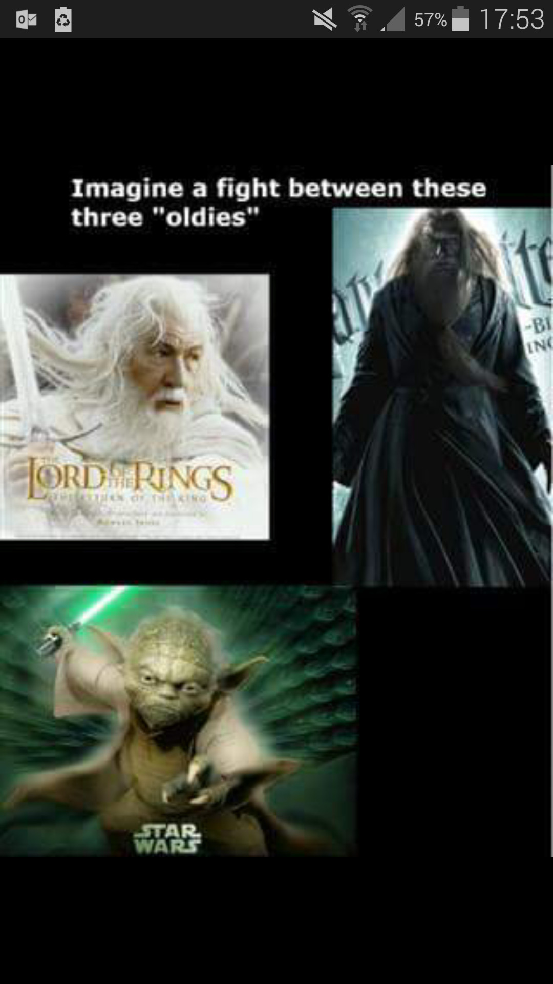 If only Peter Jackson, JK Rowling and George Lucas would would work together to make this happen - meme