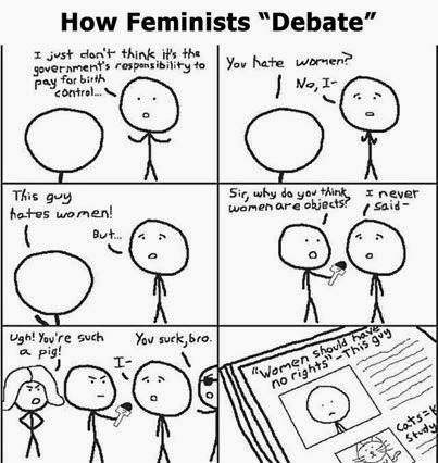Feminism does not equal women's rights. - meme