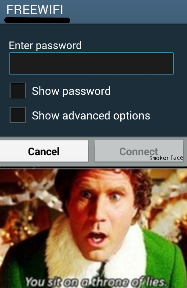 If its free why is there a password? - meme
