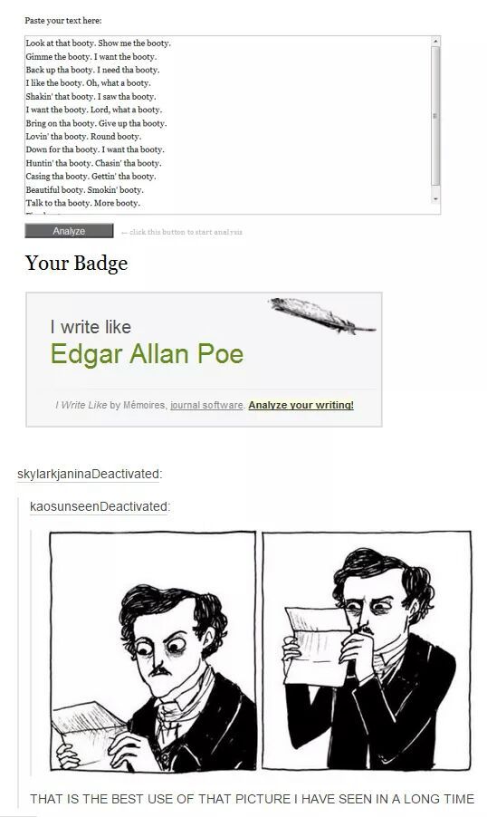Edgar Allan Nope - meme