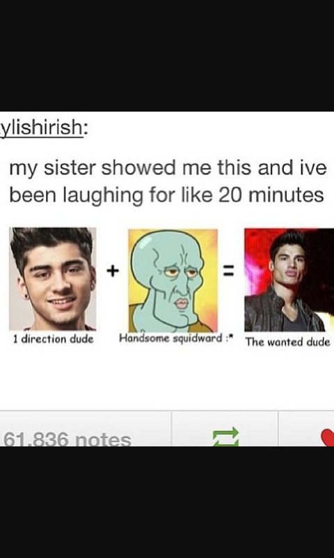 Handsome Squidward looks better than both of then - meme