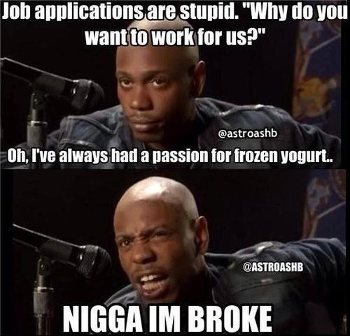 I don't understand this job interview questions. - meme