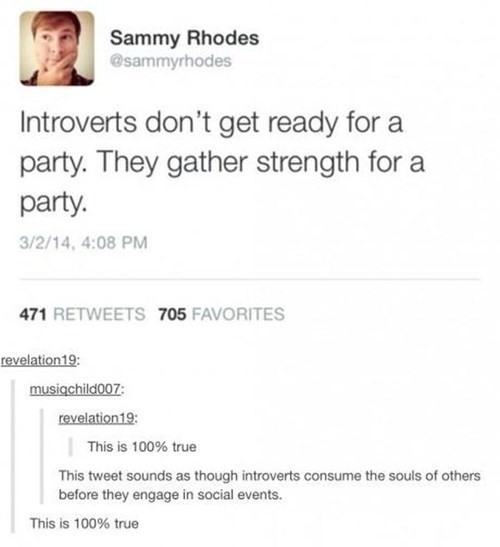 I'm an introvert - meme