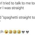 Spaghetti is title