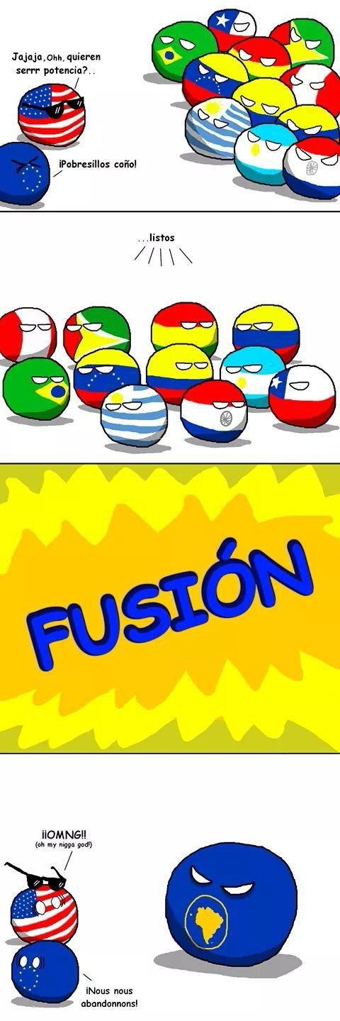 Fusion entre españa y sudamerica IMAGINENSE!!!!!!!! - meme