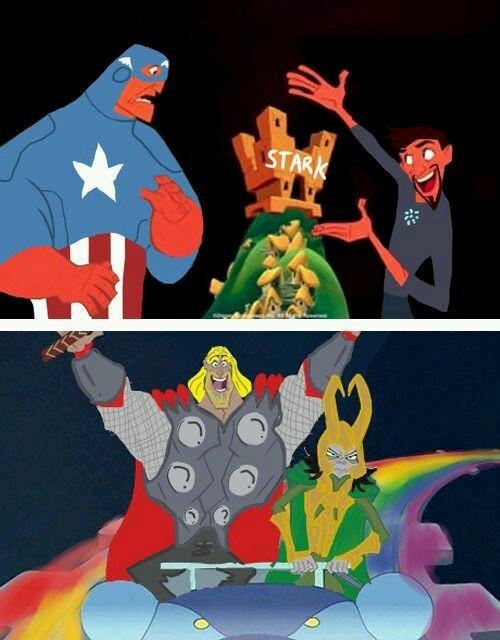 Avengers, emperor's new groove - meme