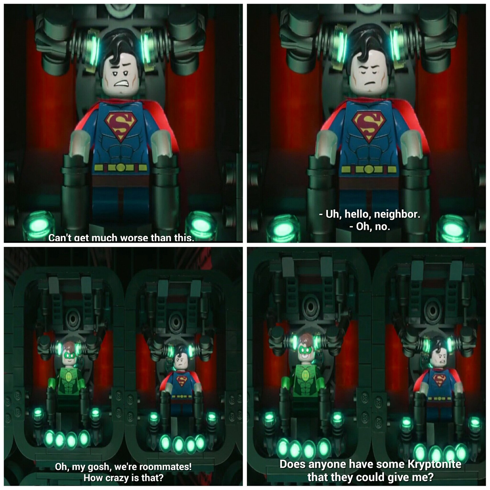superman hates green lantern - meme