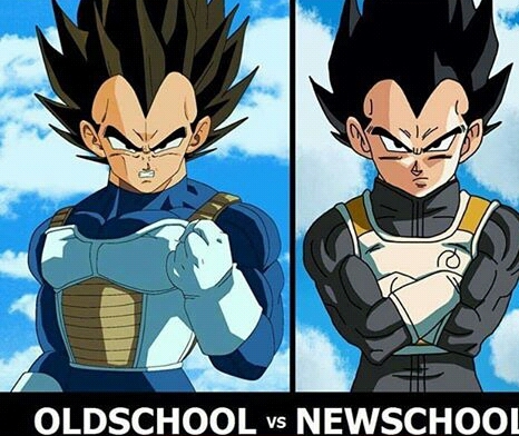 Old school y new school - meme