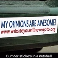 bumper stickers