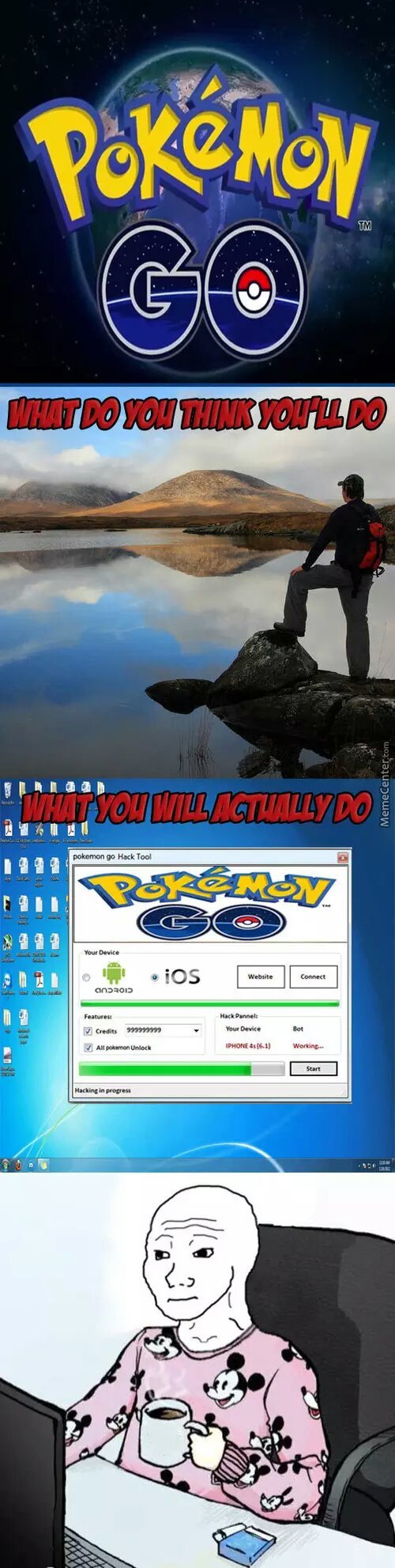 Pokémon go - meme
