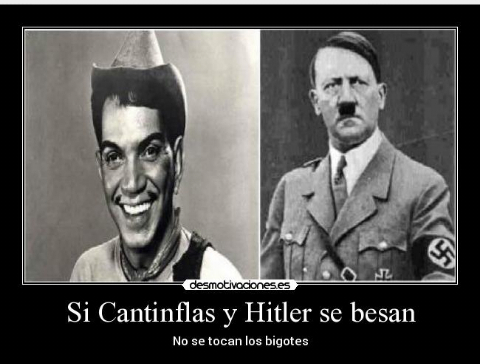 Cantinflas y hitler - meme