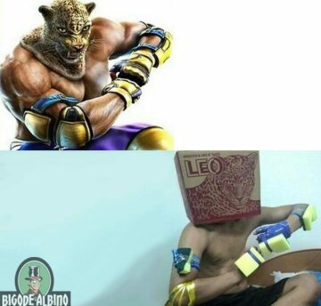 El mejor cosplay de King- Tekken xD - meme