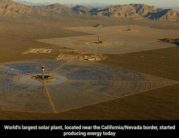 World's largest solar plant - meme