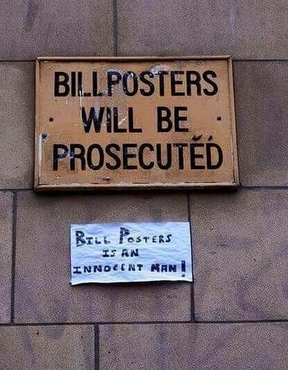 Protest for Bill Posters!! - meme