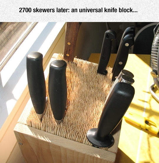 DIY Knife block - meme