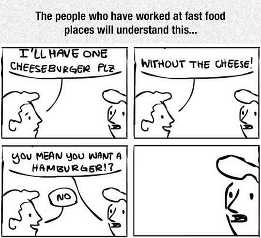 Food service in a nutshell - meme