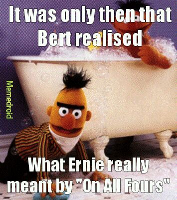 Ernie is a pig - meme