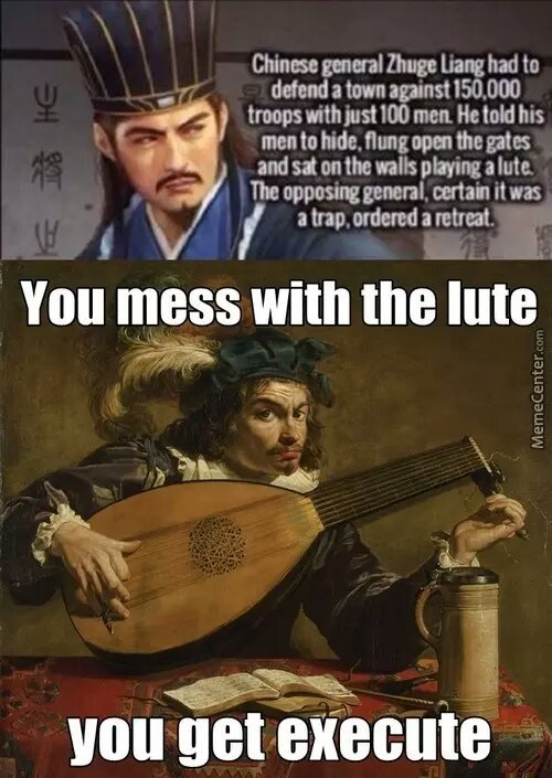 respect the flute - meme