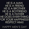 Happy Mens Day.