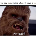 Chewie knows that feel