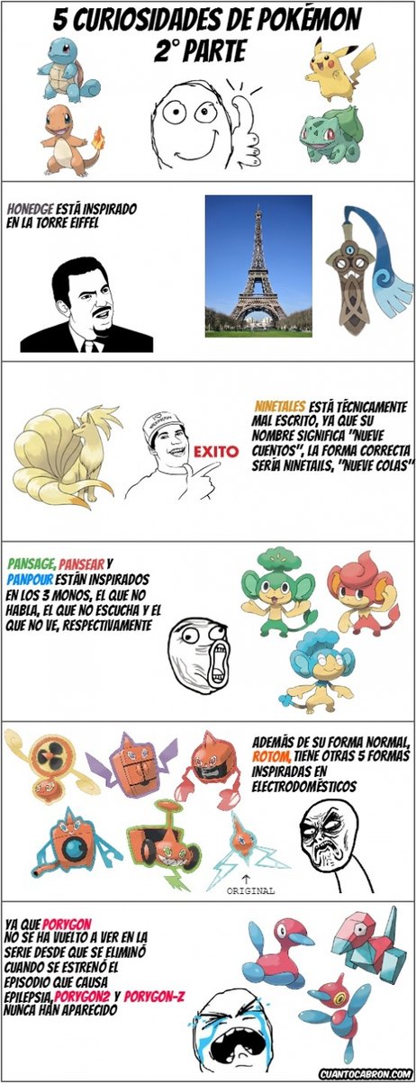 Curiosidades de pokemon - meme
