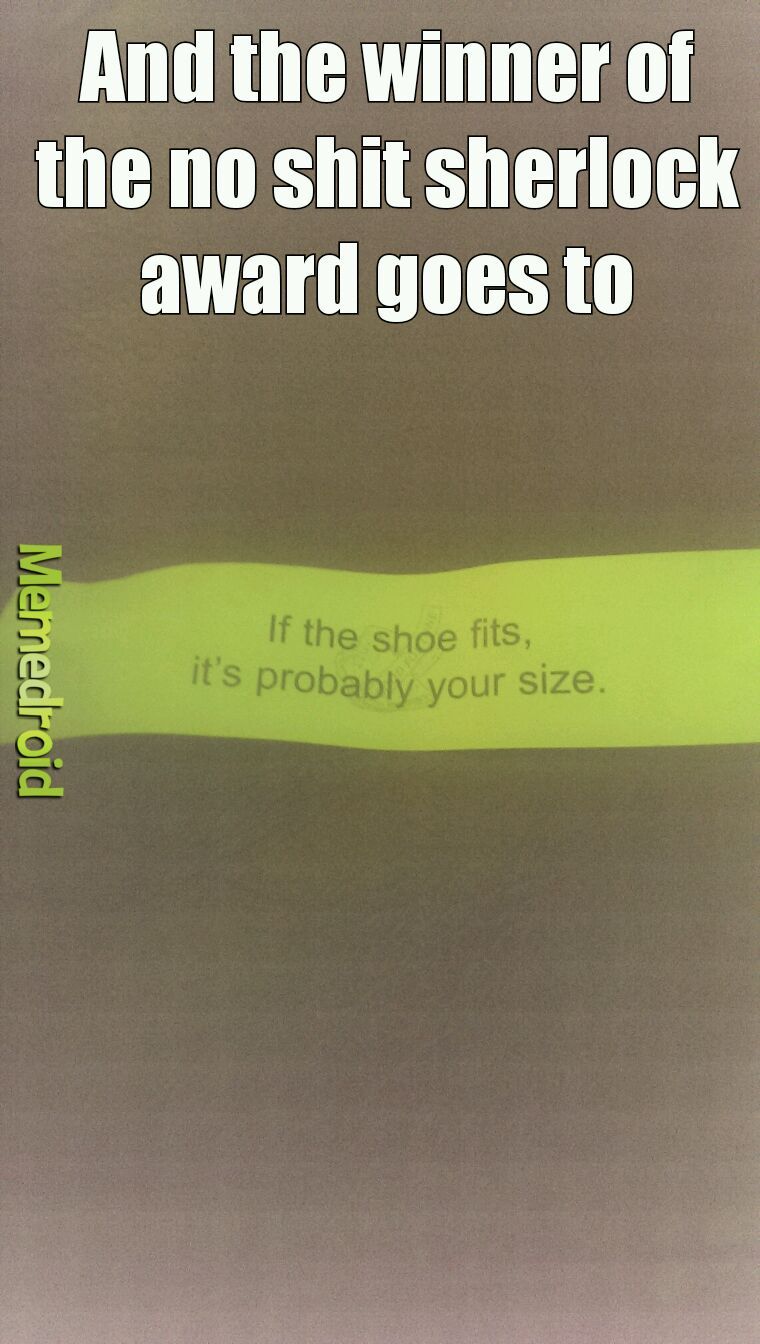 Found this in a fortune cookie - meme