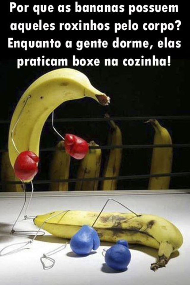 O que as bananas vazem - meme