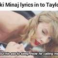 Nicki Minaj lyrics + Taylor Swift pics