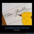 Cletus tiene mejor firma que yo u.u